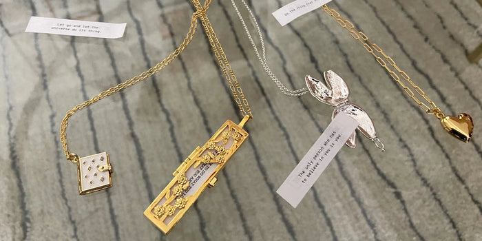 image shows different types of lockets